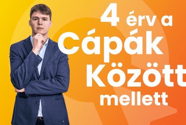 Bőhm Zsombor áll a következő felirat mellett: 4 érv a Cápák Között mellett